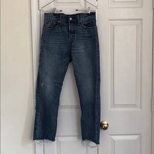 Levi’s frayed hem